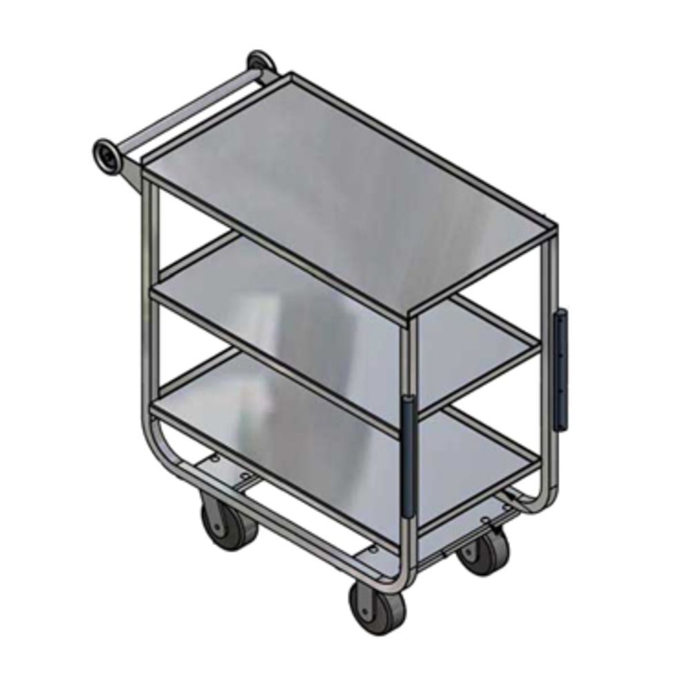 Win-Holt Stocking Utility Cart (2) shelves open base 20