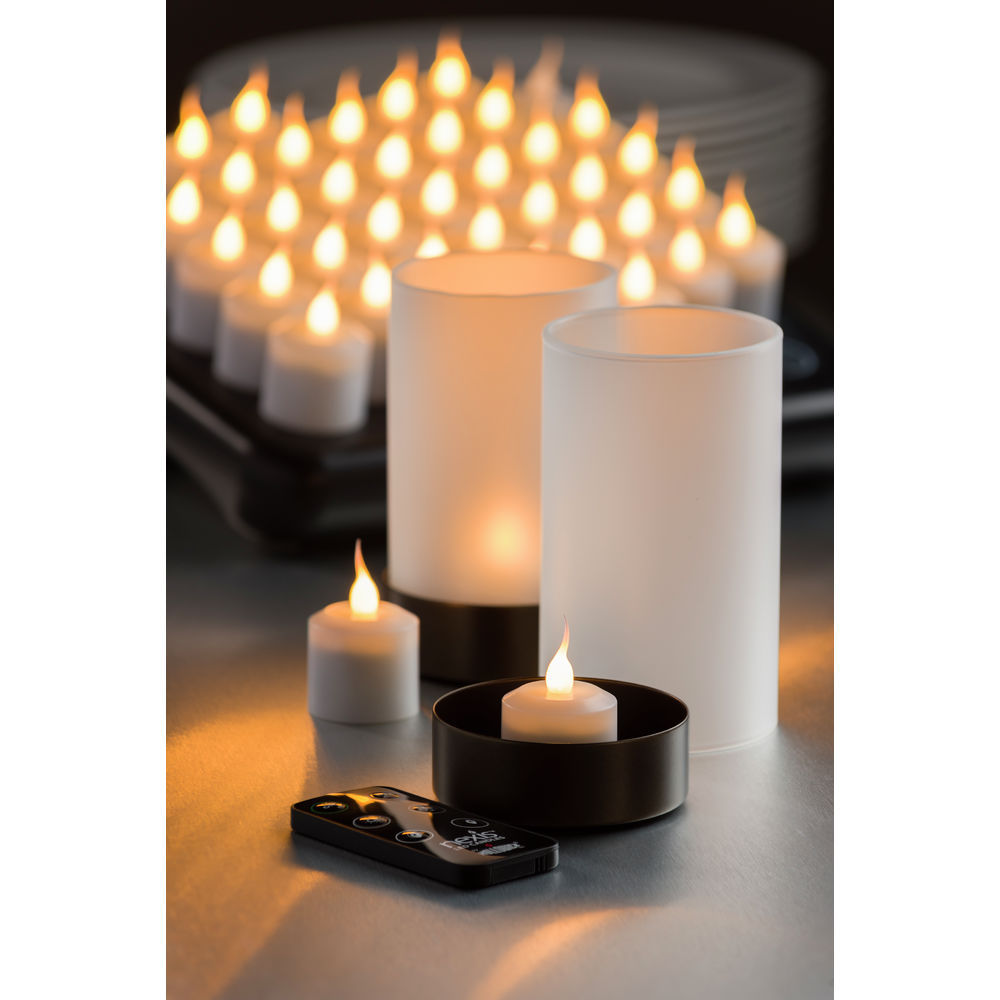 Hollowick NEXIS 40-PK FLAMELESS RECHARGEABLE SET: 40 LED CANDLES,1