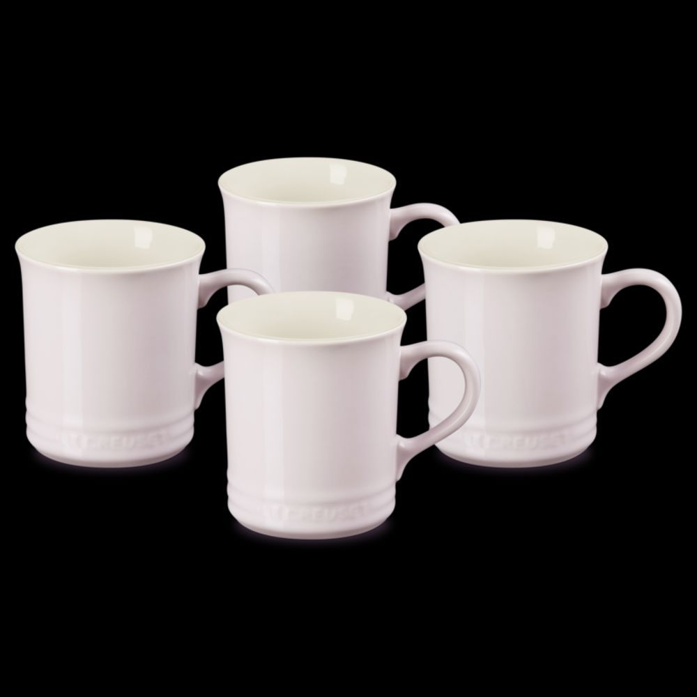 Le Creuset Stoneware Mugs, Set of 4 - Shallot