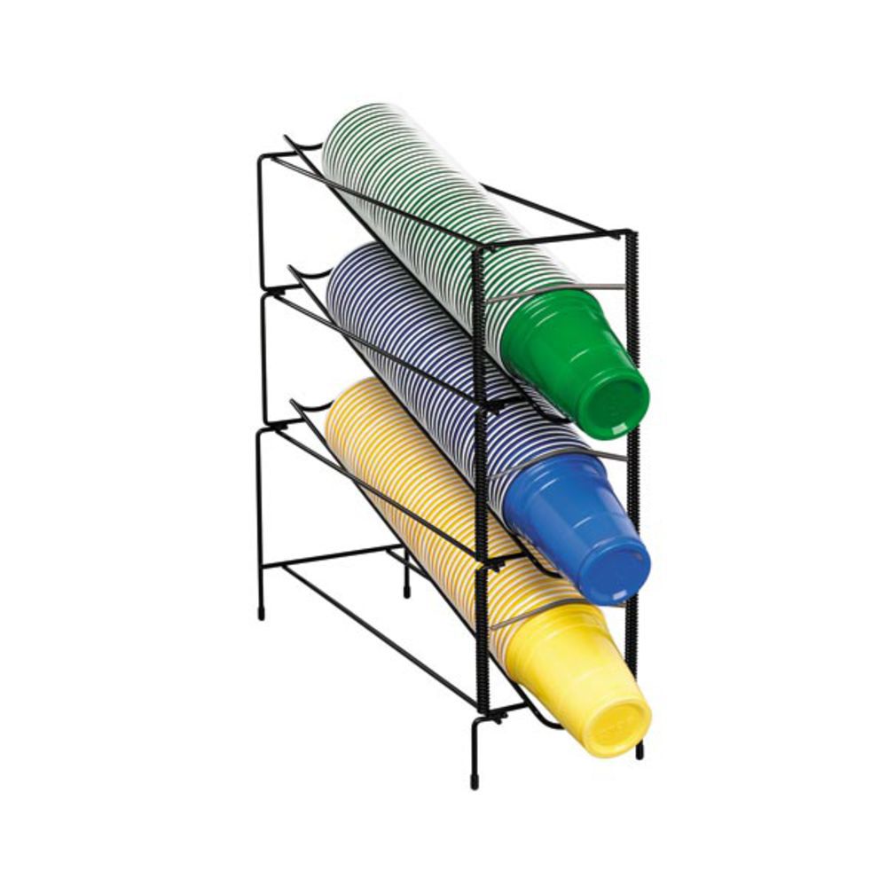 Dispense-Rite WR-4 - 4 Section Wire Rack Cup and Lid Organizer