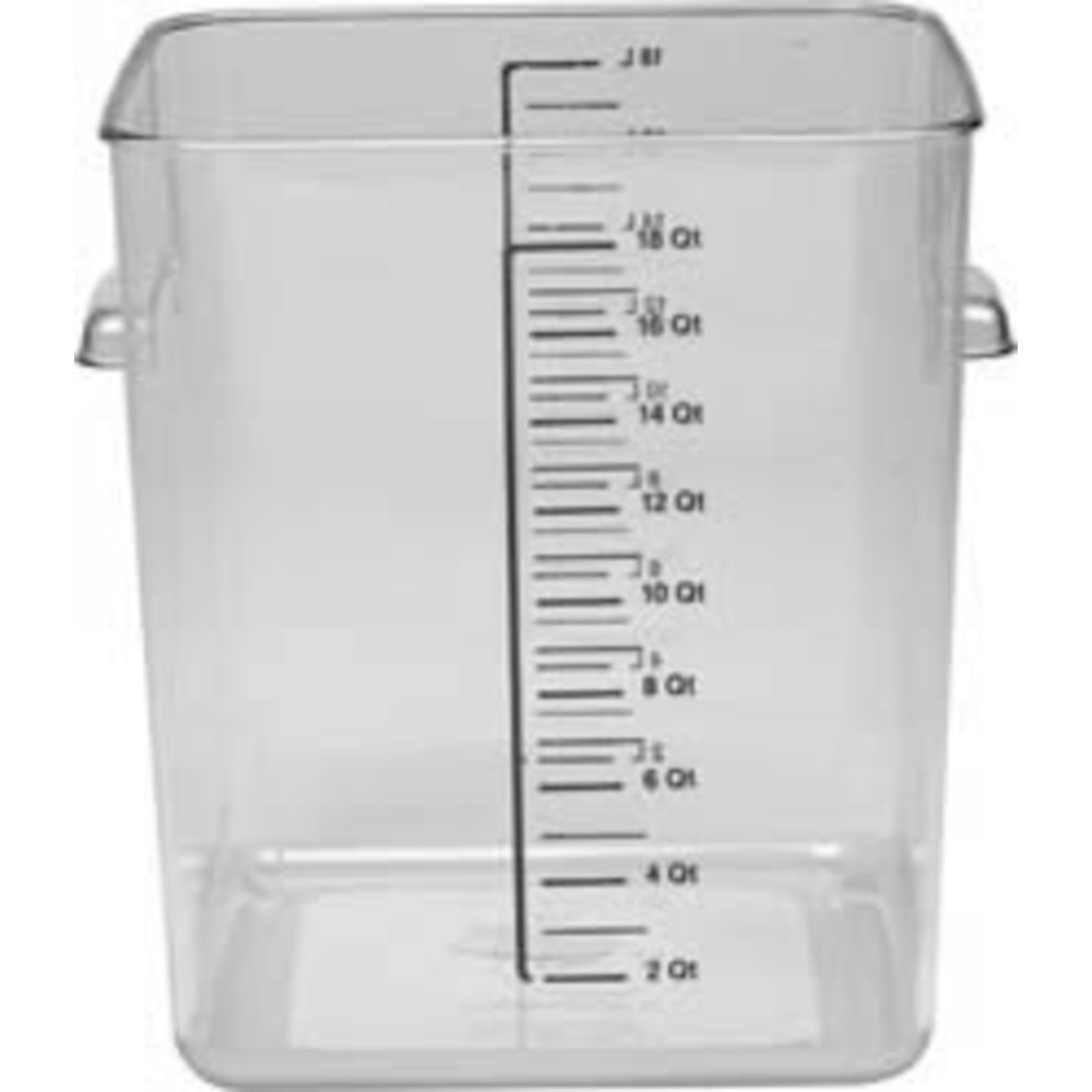 Rubbermaid 22 Qt. Clear Square Polycarbonate Food Storage Container