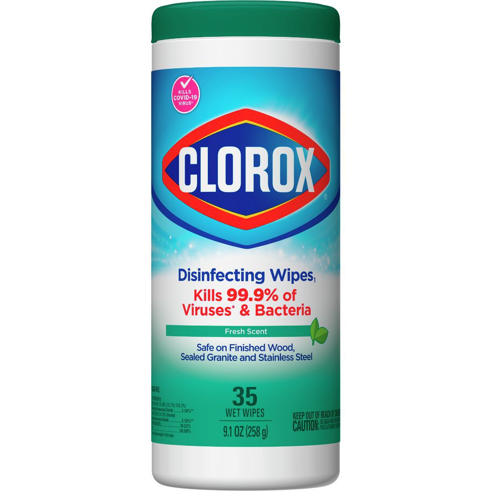 Clorox Bleach Free Disinfecting Wipes - 35 Count Fresh Scent, 12 / cs