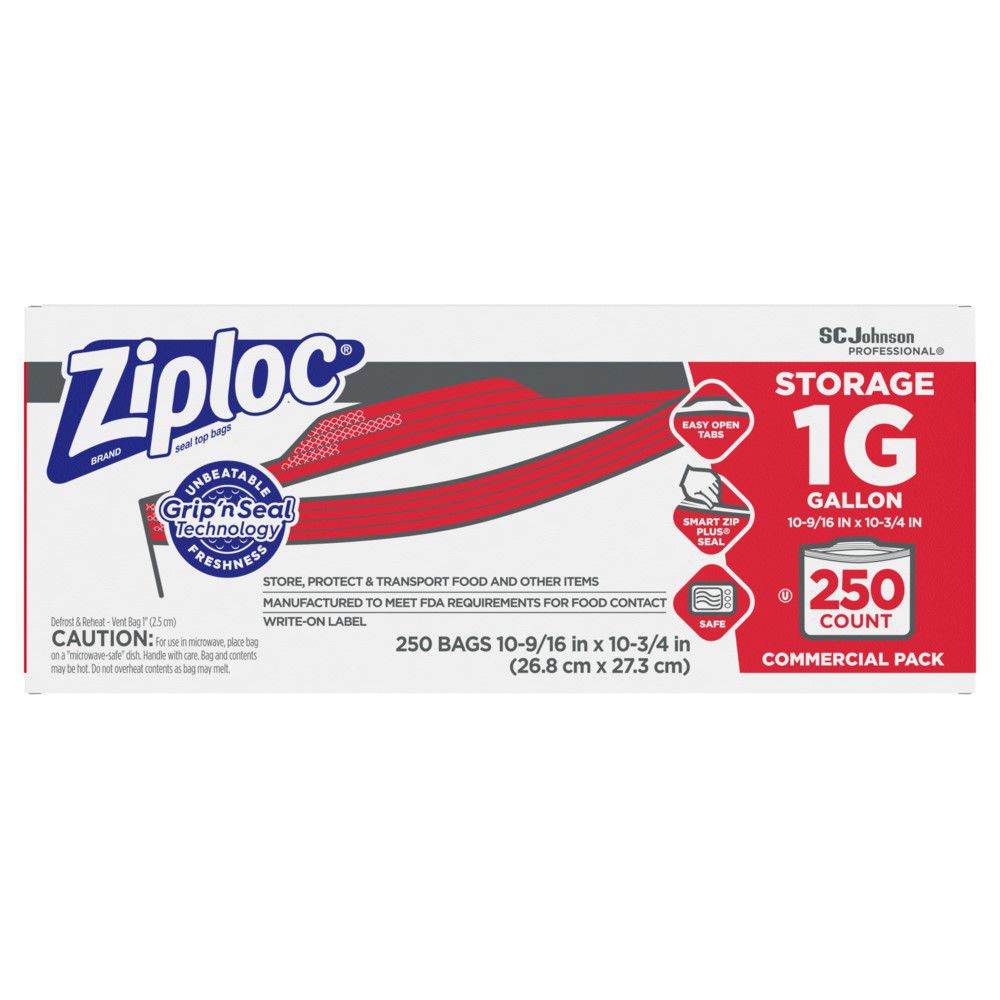 Ziploc Slider Storage Bags, 1 Qt, 5.88 X 7.88, Clear, 9/carton - Mfr  Part# 316490