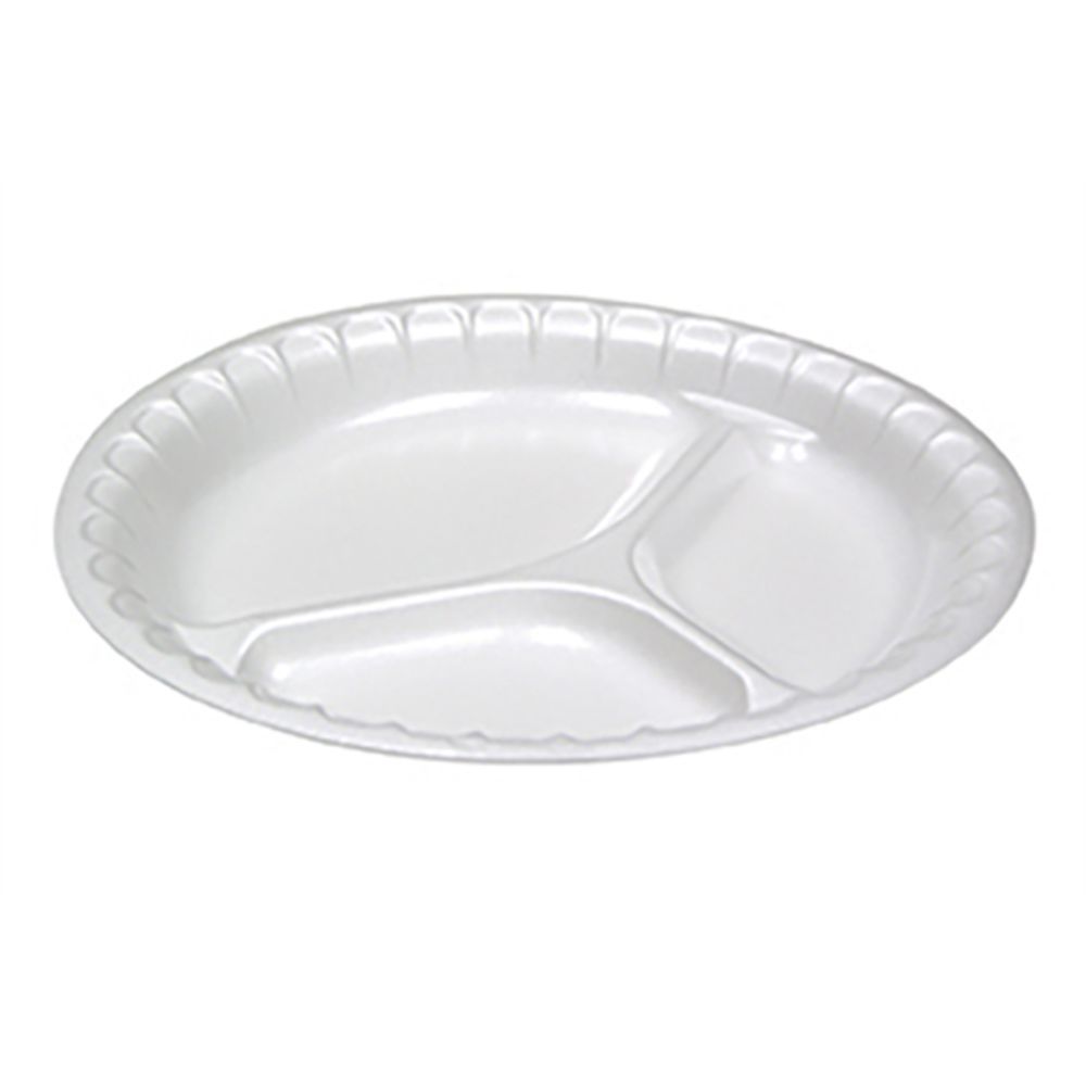 Pactiv Unlaminated Foam Dinnerware, Bowl, 12 oz, 6 Dia, White, 1,000/Carton