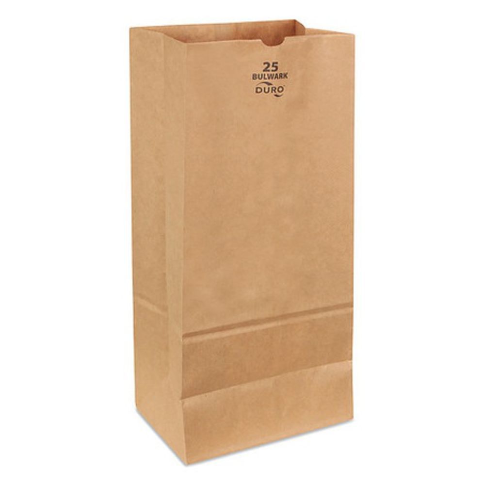 Duro 50 paper retail discount grocery bags kraft with handles