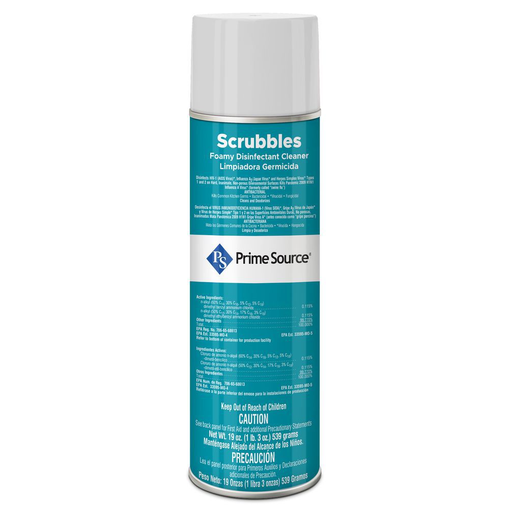 Prime Source Foamy Scrubbles Disinfectant 12 Per Case