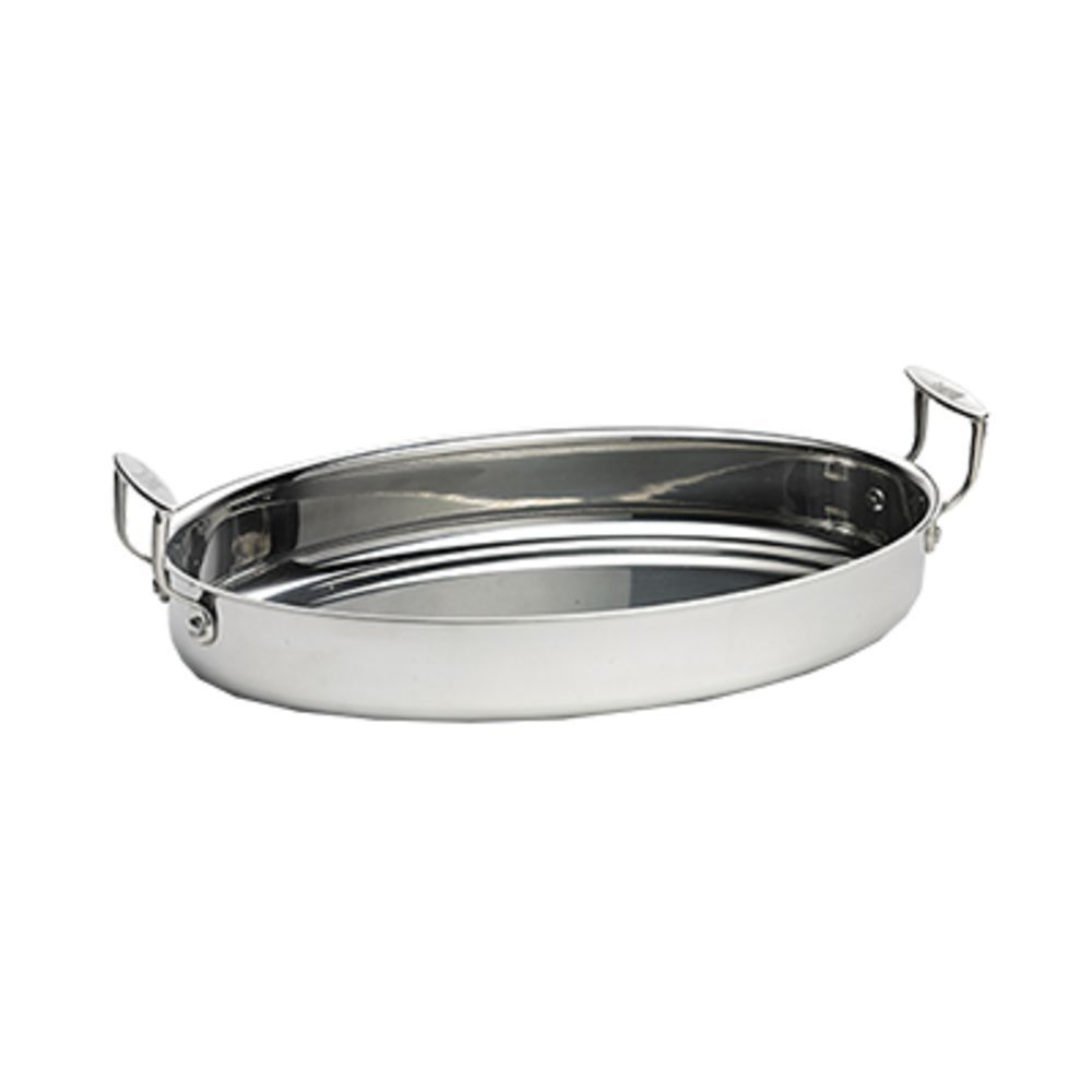 Tablecraft CW2054 16 oz. Round Mini Stainless Steel Casserole Dish with  Handles