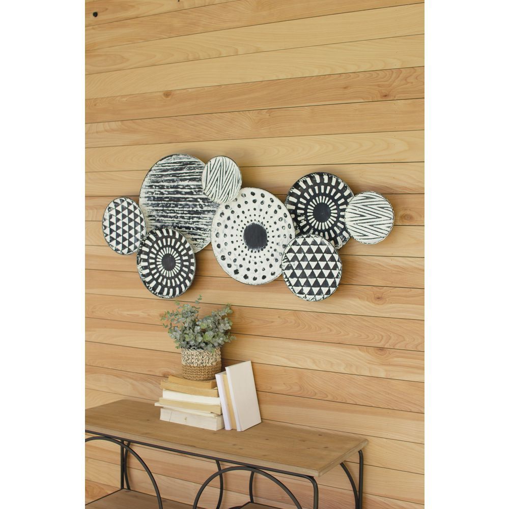 Kalalou Pressed Metal Discs Wall Art