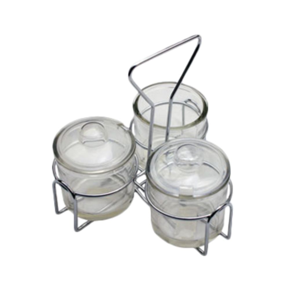 Condiment Jars and Jar Holders