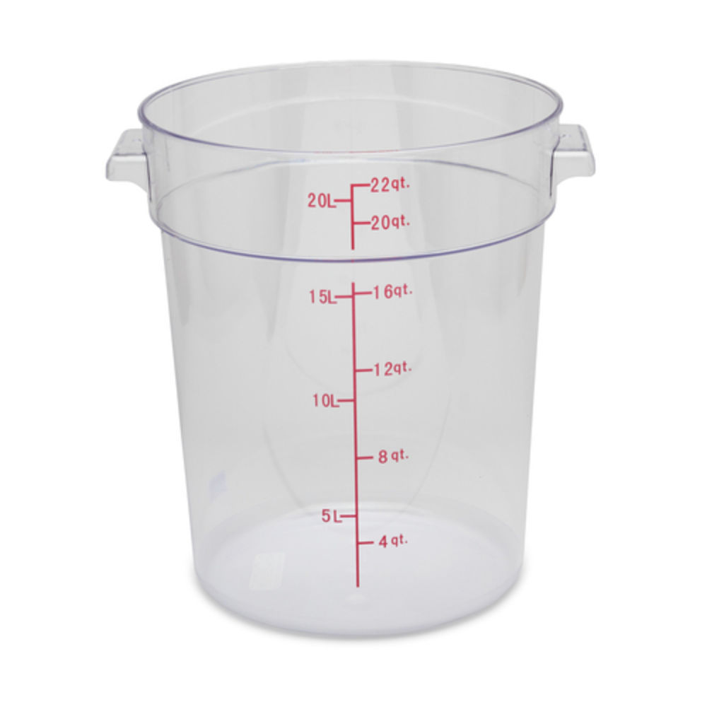 Royal Industries Polycarbonate Round Storage Container 18 qt