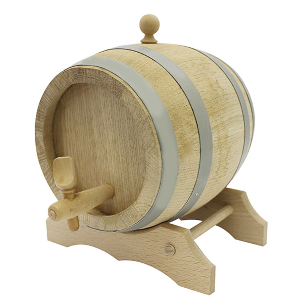 Calder Oak Barrel w/Spigot and Stand, 10 Liter