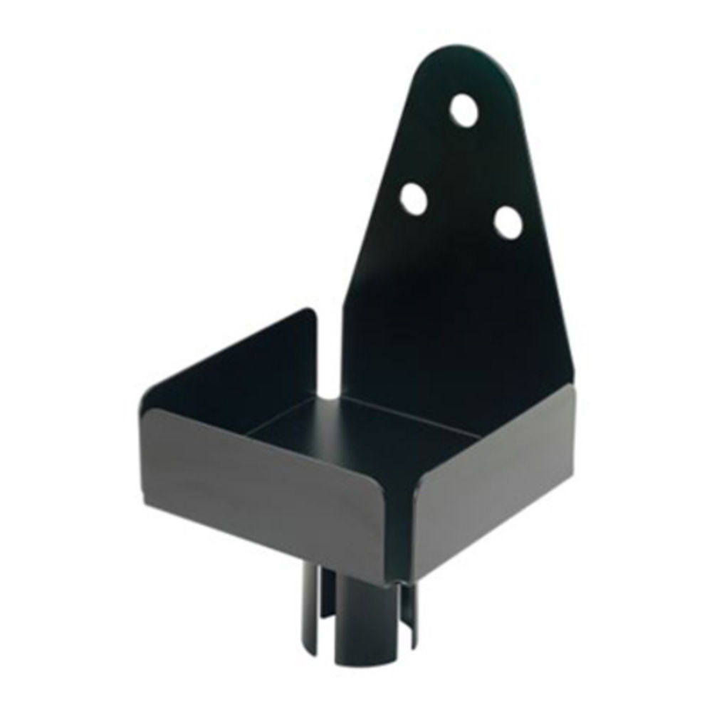 Winco Stanchion Top Sign Frame - Medium, Black | Heavy Base For Crowd Control, Ropes & Queue Management