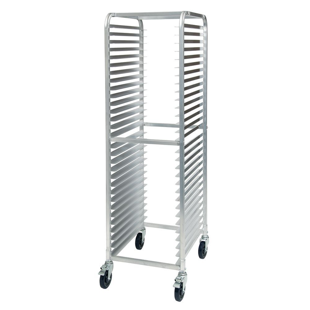 Heavy Duty 20-Tier End-Load Sheet Pan Rack with Brakes