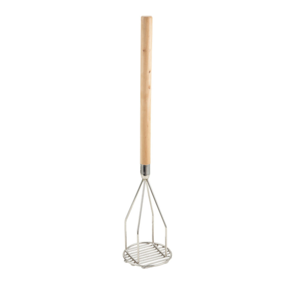 Winco Potato Masher With Wooden Handle, Round, 5 : Target