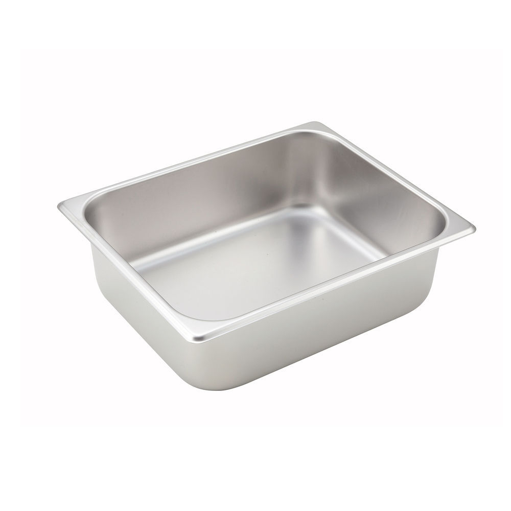 Winco Steam Table Pan, 1/2 size- 10-3/8" x 12-3/4" x 2-1/2" deep