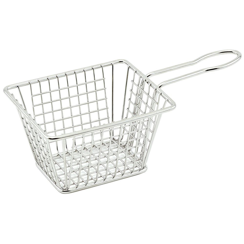 Winco Fry Basket, 11L x 5-1/2W x 4-1/4H- rectangular