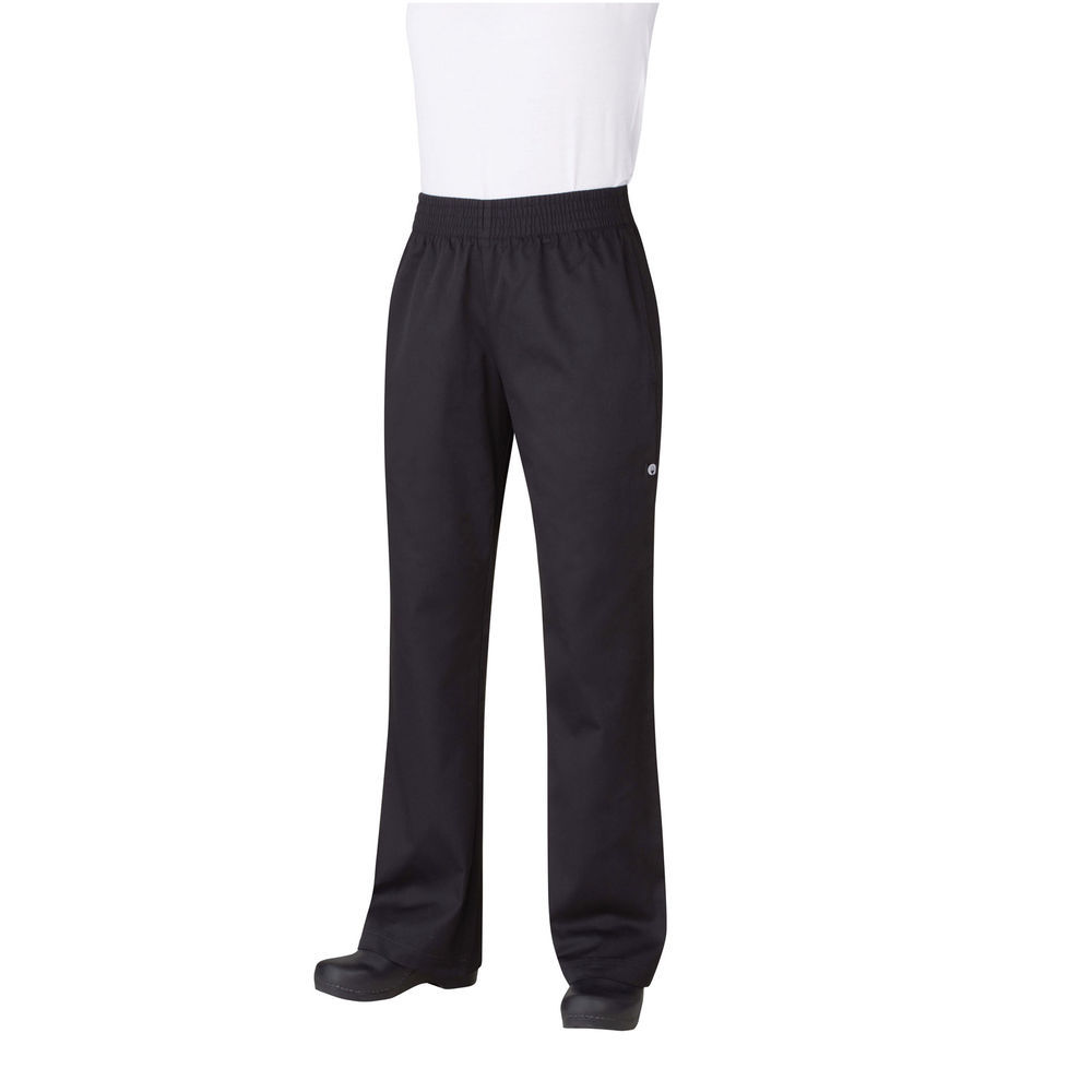  Chef Works Women's Essential Baggy Chef Pants, Black, X-Small:  Hardhats: Clothing, Shoes & Jewelry