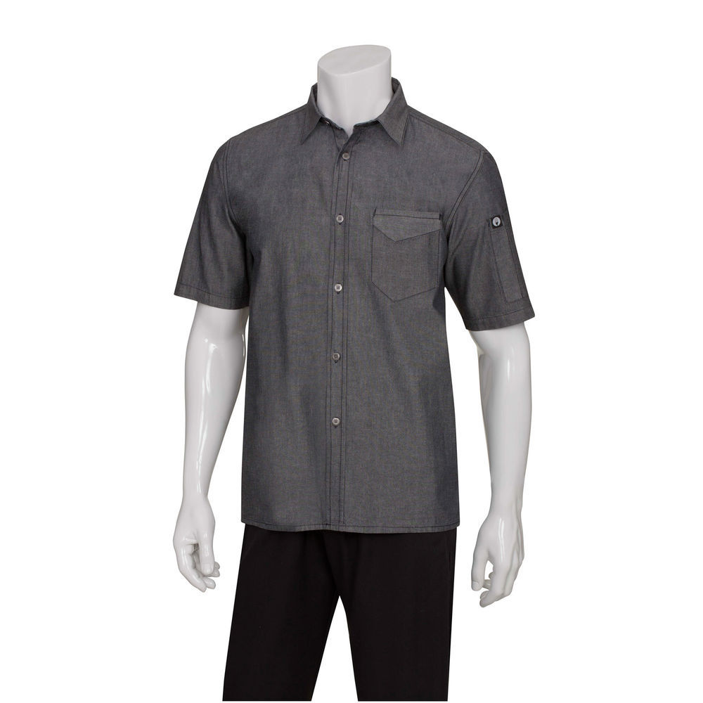 Short-Sleeved Denim Shirt - Ready to Wear