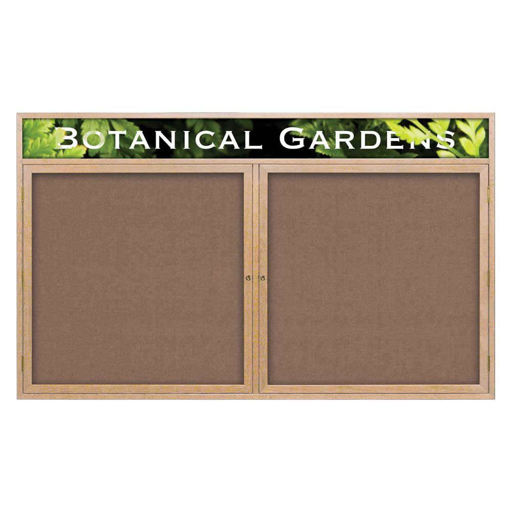 Double-Sided Display Board Header, 10 x 36 Inches, Black & White, Mardel
