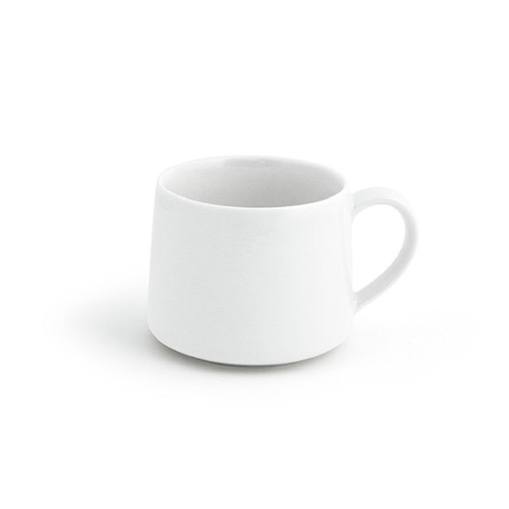 Front of The House DCS046WHP23 Kiln 10 oz. Superwhite Porcelain Cup - 12/Case