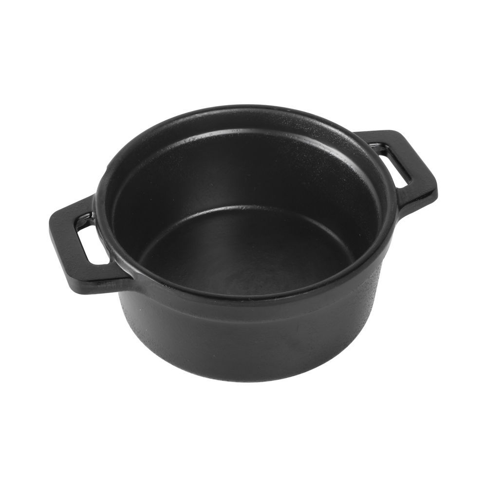 Elite Global Solutions Illogical Faux Cast Iron Mini Pot w/ Lid, 5