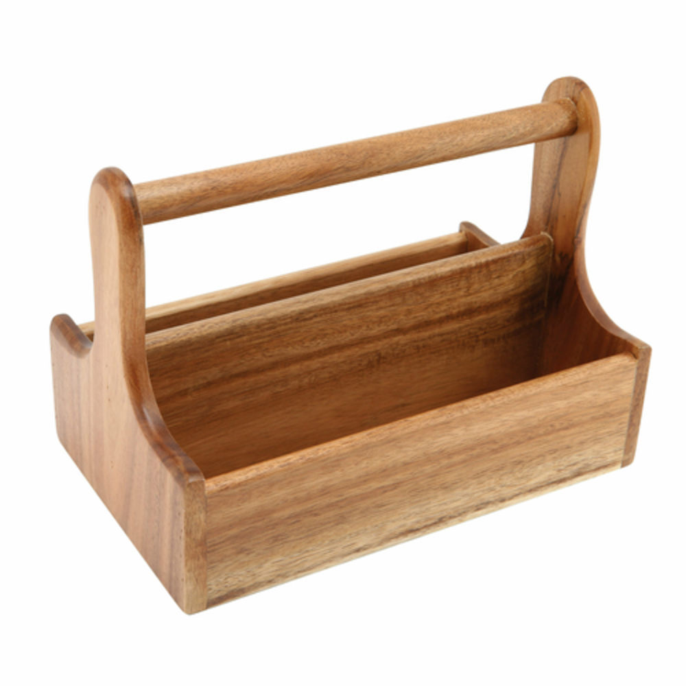 Steelite International Wood Table Caddy 9 7/8 In X 6 1/4 In X 7 1/8 In ...