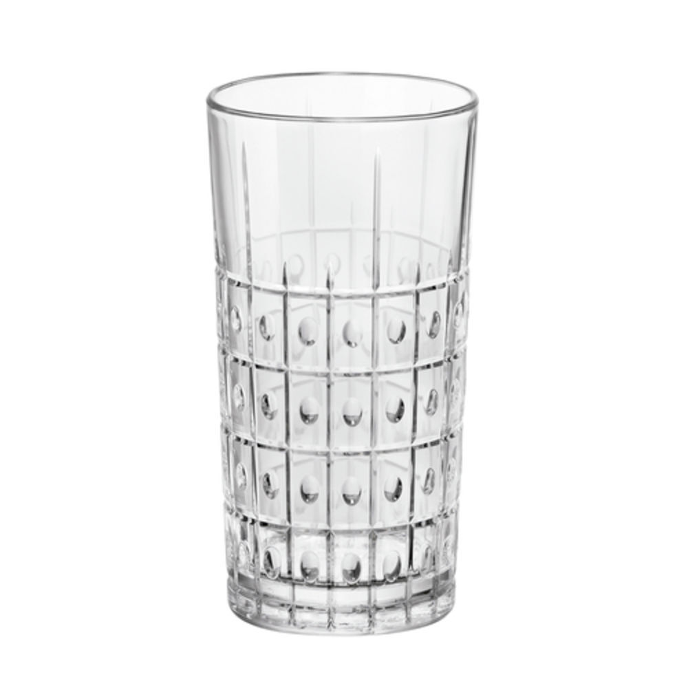 Bormioli Rocco Officina1825 Cooler Glass, Set of 4, 16 oz, Clear