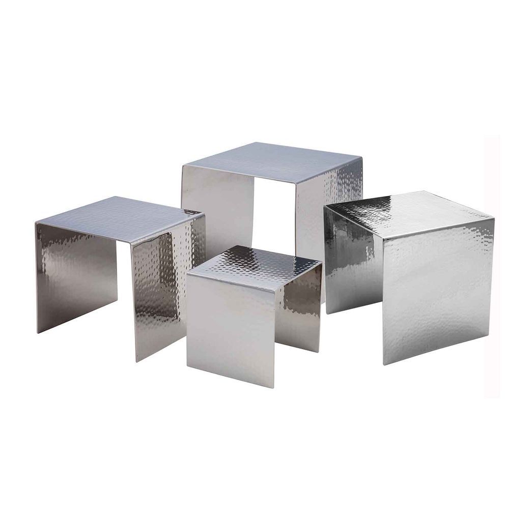 Steelite International Walco IronStone Buffet Risers, 4-piece, square