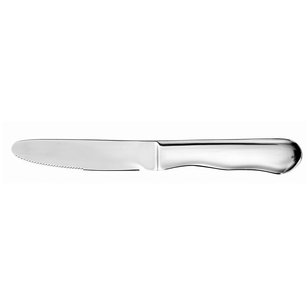 Walco Stainless Jumbo Black Delrin Plastic Handle Best Steak Knife