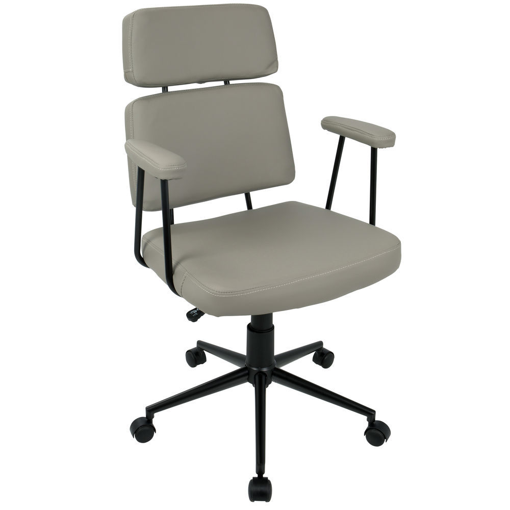 Lumisource Sigmund Contemporary Adjustable Office Chair In Grey