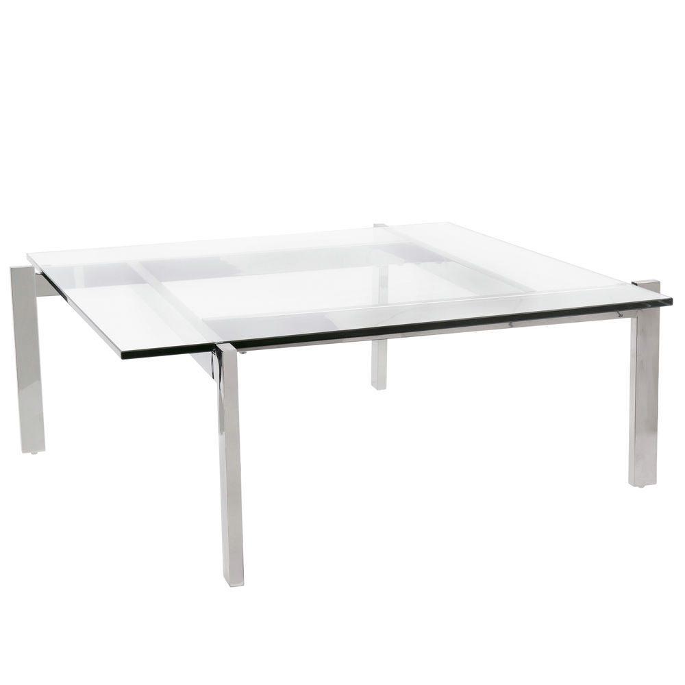 Lumisource Cosmopolitan Coffee Contemporary Table In Clear By