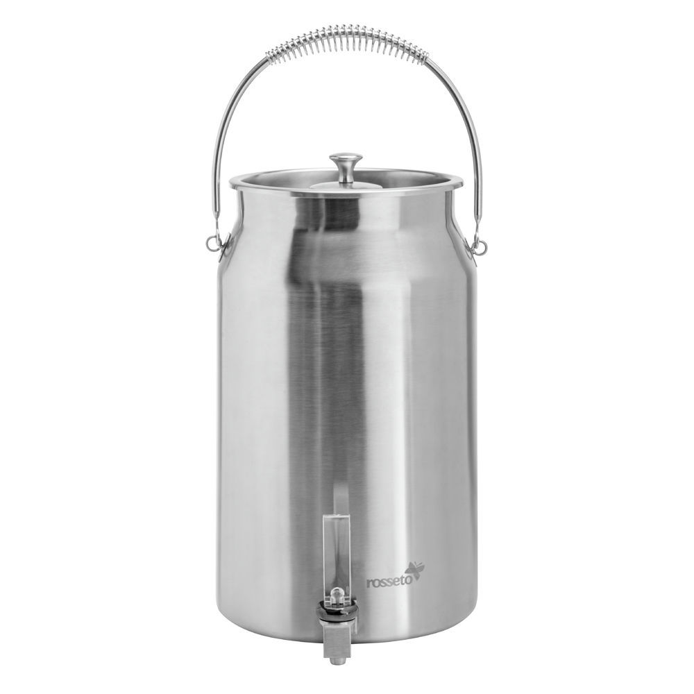 Rosseto 3 Gal. Brushed Stainless Steel Milk Urn with Ice Chamber