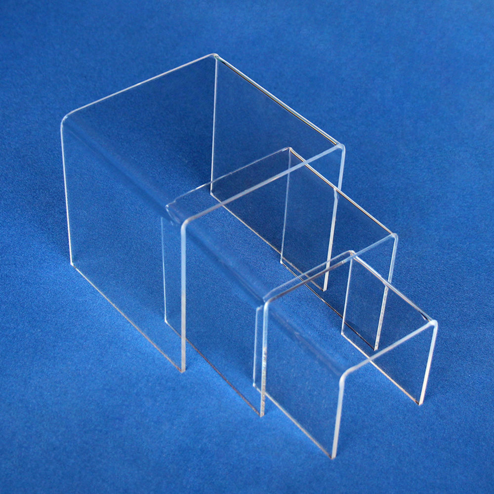 Aarco Display Products Acrylic Risers, Set of 3