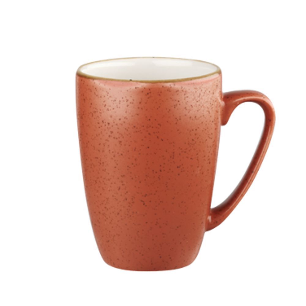 Churchill Stonecast Cappuccino Cup Spiced Orange 8oz 