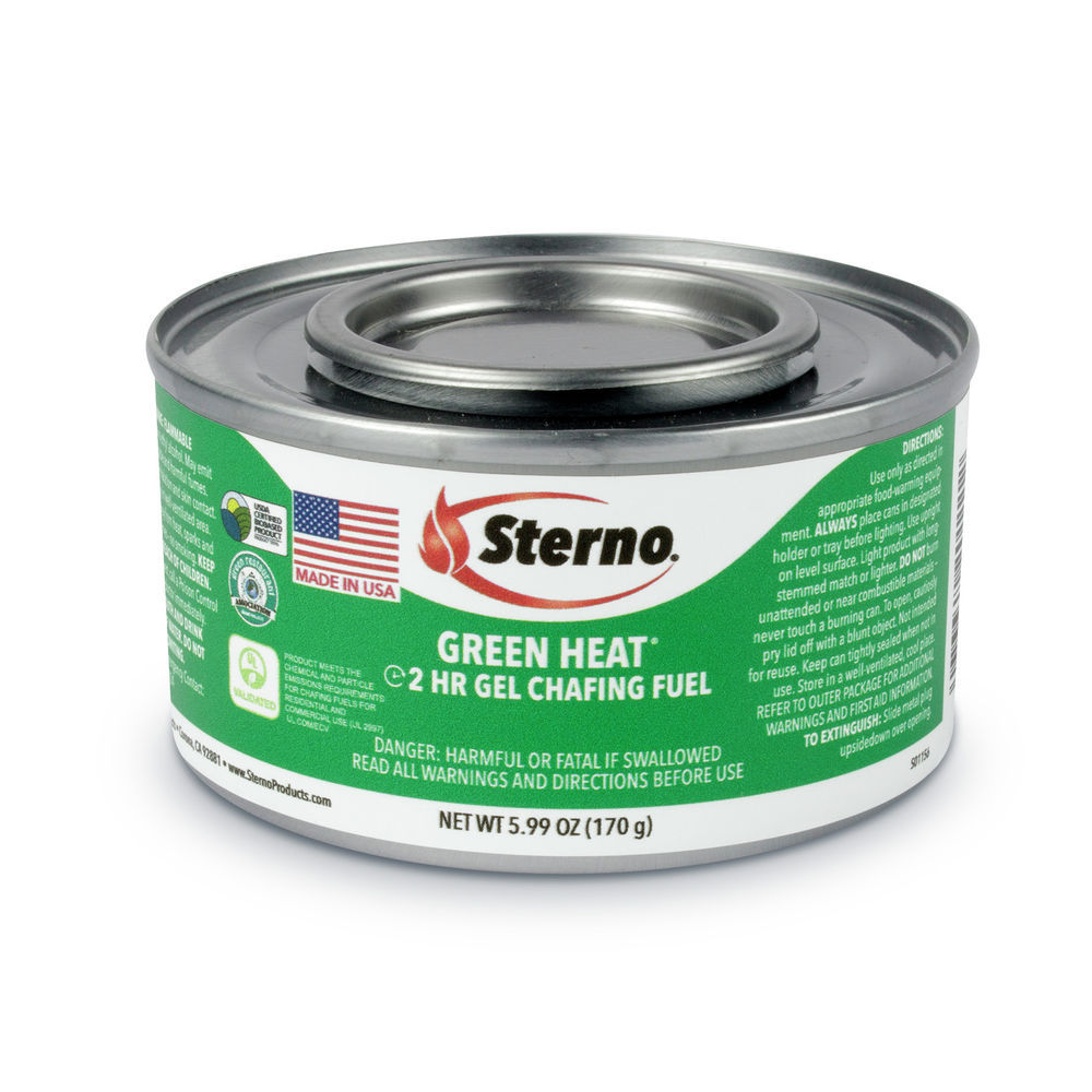 Sterno Green Gel Chafing Fuel 2 hour ethanol gel