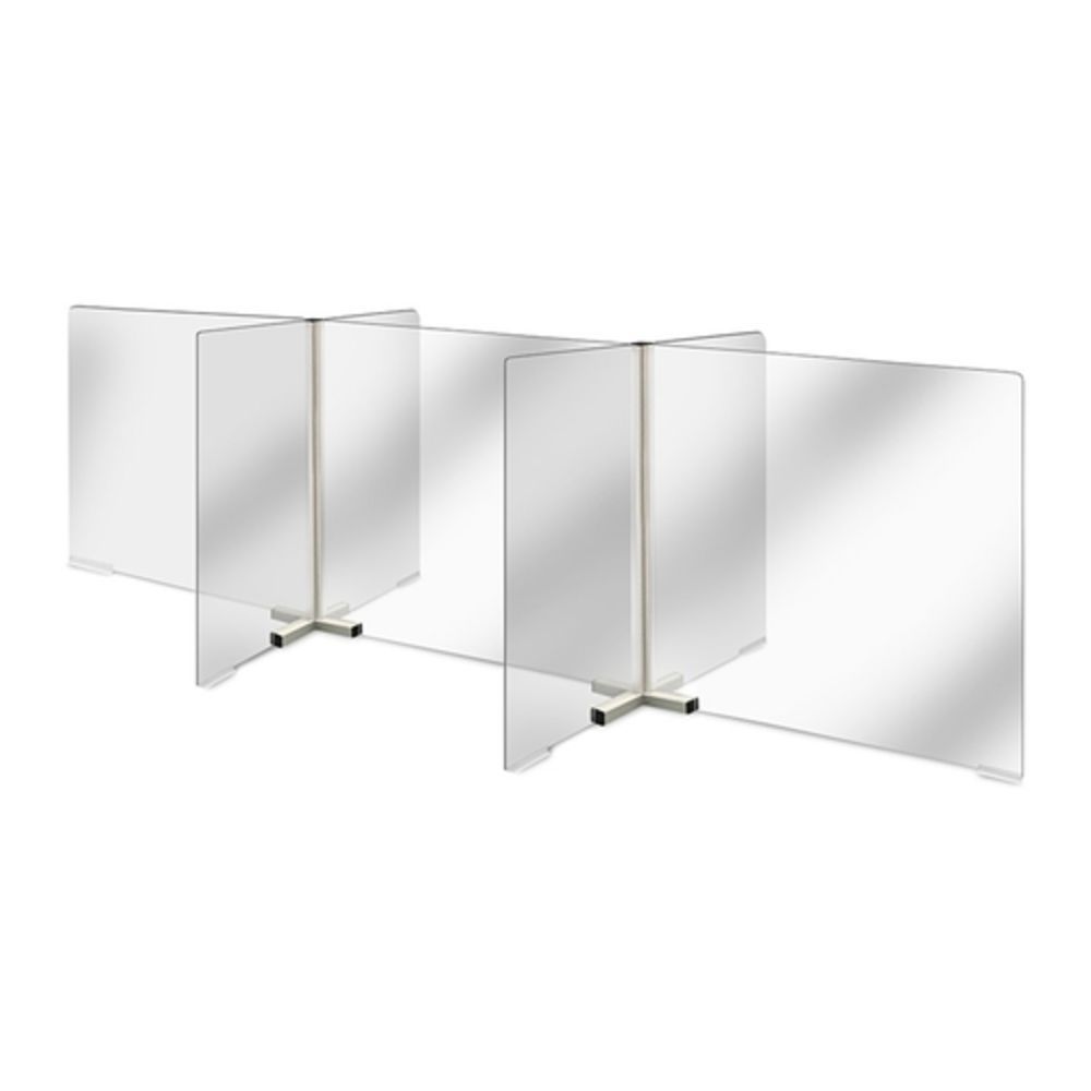 Eastern Tabletop Tabletop Sectional Partition Shield, 8'L x 21/2'W x 2