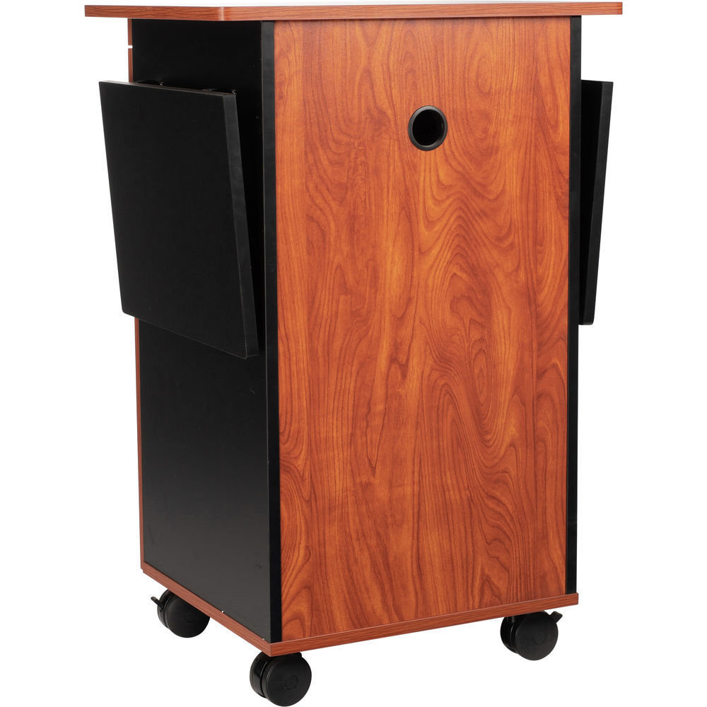 Oklahoma Sound Multimedia Cart, Cherry/Black