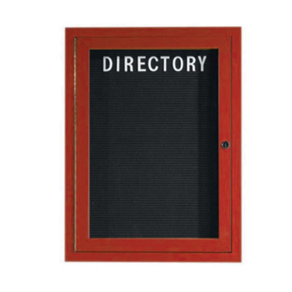 Aarco Products Aarco Aluminum Wood-Look Outdoor Directory Letter Board ...