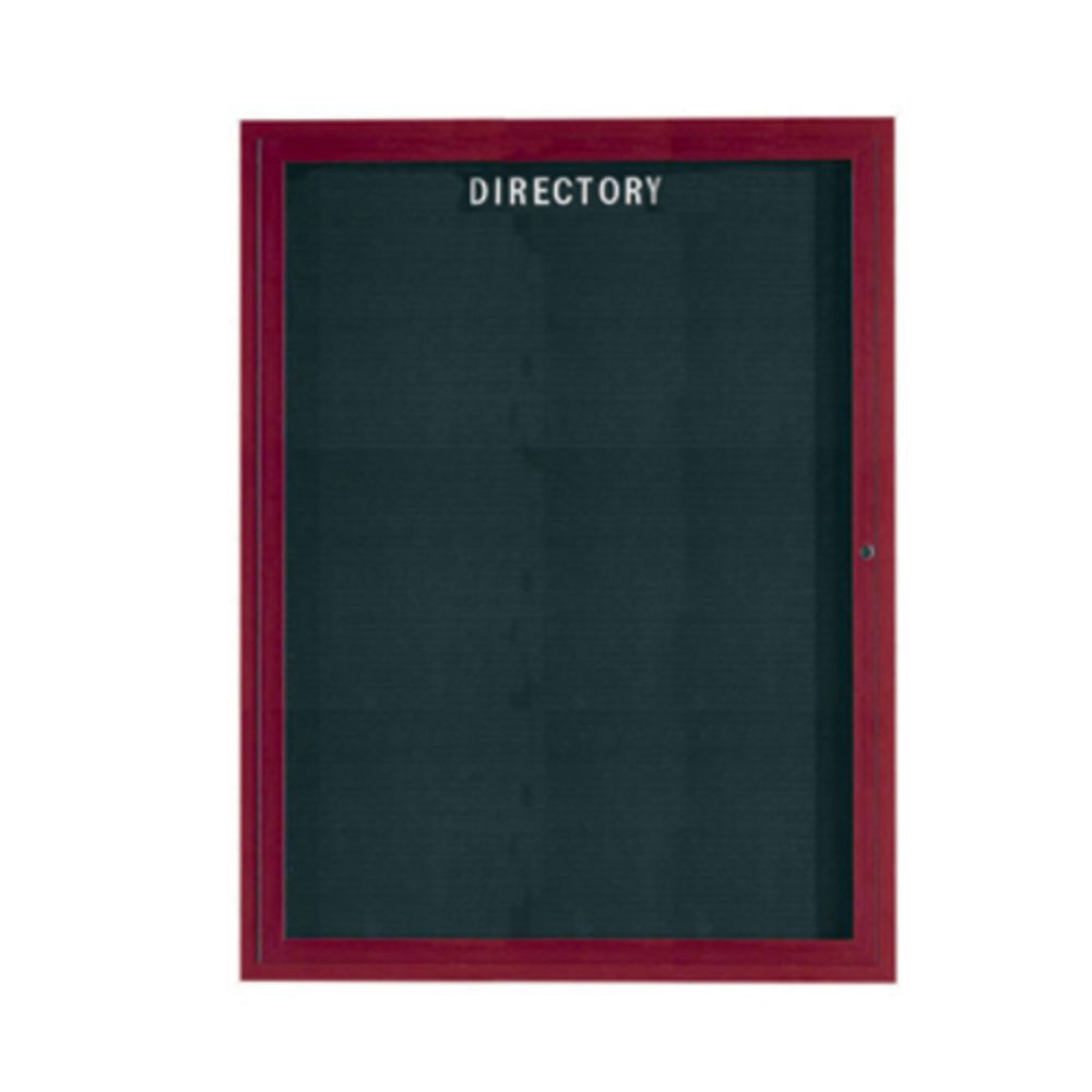 Aarco Products Aarco Aluminum Wood-Look Outdoor Directory Letter Board ...