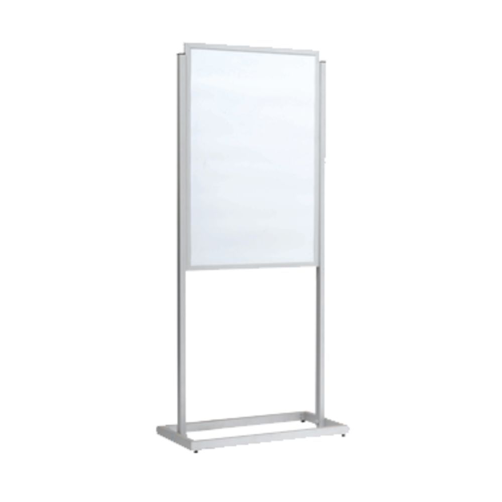 Aarco Products Silver Aluminum 2 Sided Boaster Poster Holder For 22 X 28  Poster - 22-1/4W X 63H