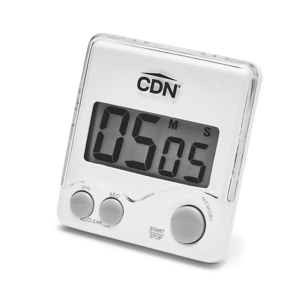 CDN DTTC-W Combo Probe Thermometer Timer & Clock - White
