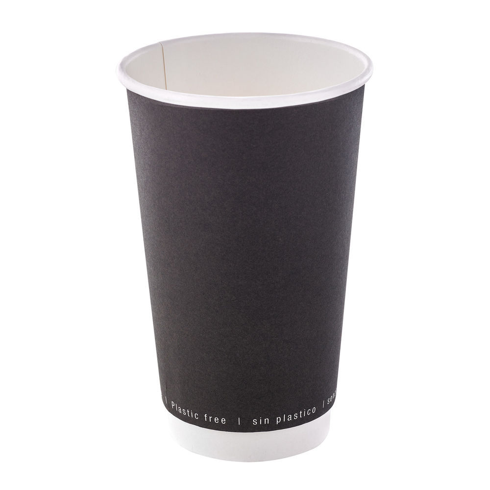 Packnwood Double Wall Black Compostable Paper Cup