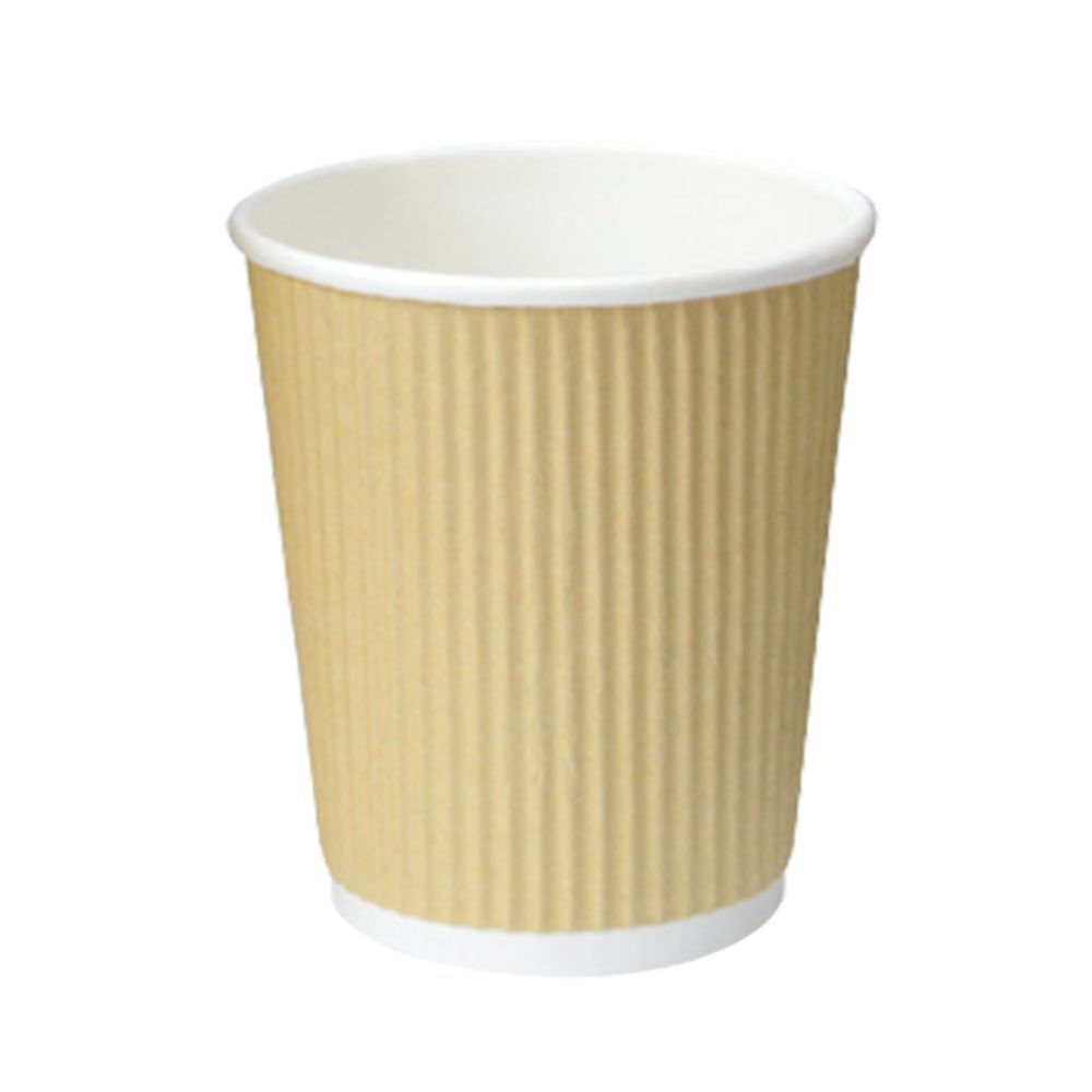 Packnwood Double Wall Compostable Paper Cups - 12 oz - Dia: 3.5 H :  4.3,500/cs