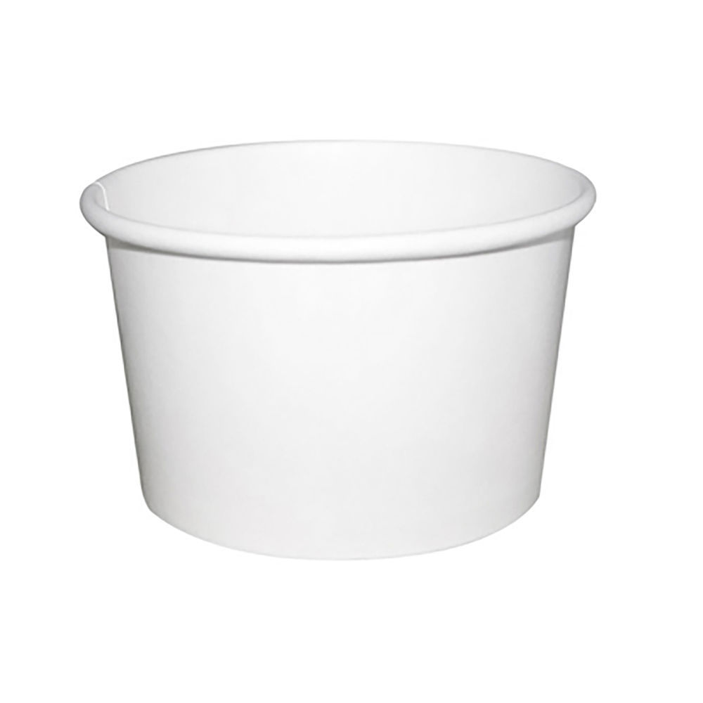 12 oz Double wall white paper Ice Cream Cups 
