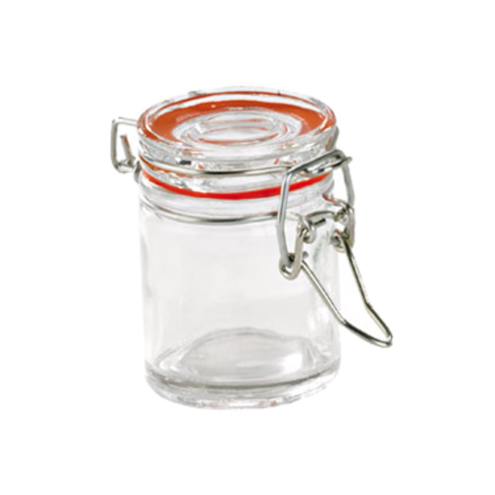 Packnwood Mini Glass Seal Jars 1.5 oz Dia 1.6"x2.5",24/cs
