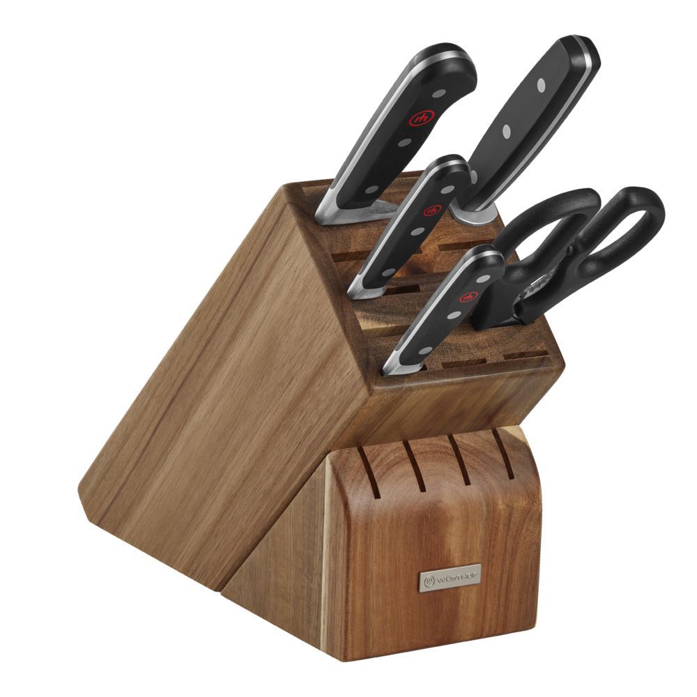 WUSTHOF Gourmet 16 pc Knife Block Set, Acacia