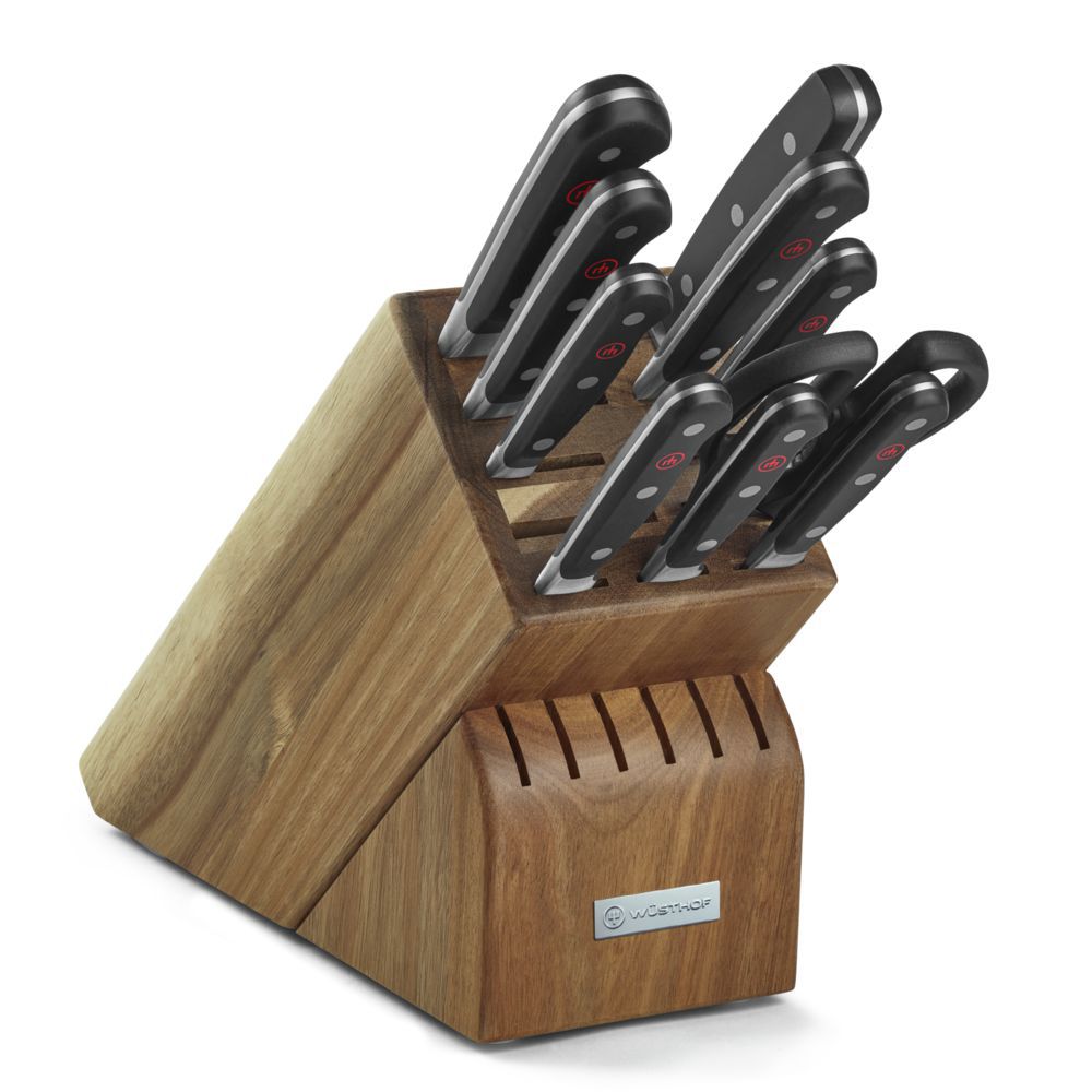 WUSTHOF Gourmet 16 pc Knife Block Set, Acacia