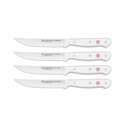 Wusthof Gourmet 4 Piece Steak Knife Set (White Handles)