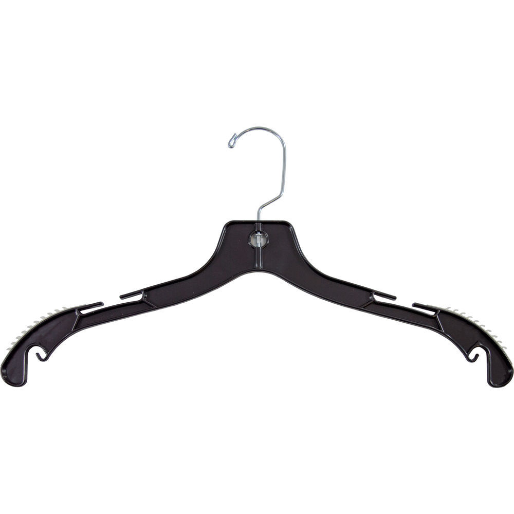 International Hanger Brown Tubular Plastic Hanger W/Notches (17 X 3/8)  Box of 144