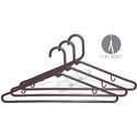 International Hanger White Tubular Plastic Hanger W/Notches (17 X 3/8)  Box of 144